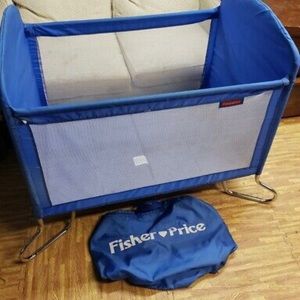 Fisher Price #9130 Travel Tender Vintage 1985 Portable Crib Playpen Pack & Play